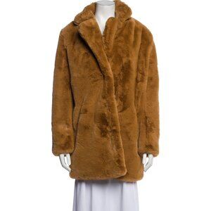 Apparis Faux Fur Coat Brown Size S